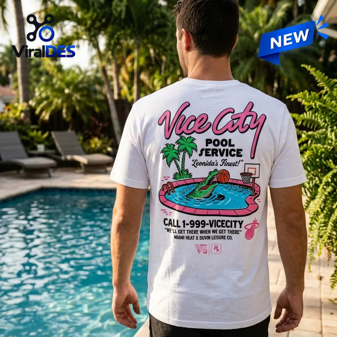 Grand Theft Auto VI x Miami Heat White Shirt