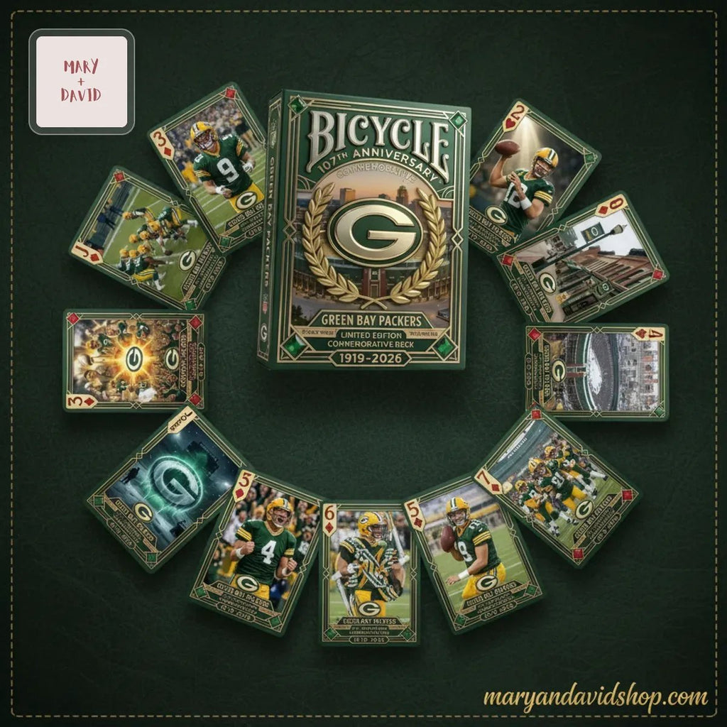 Green Bay Packers 107th Anniversary Commemorative Limited Edition Bicycle Playing Cards