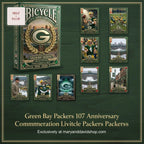 Green Bay Packers 107th Anniversary Commemorative Limited Edition Bicycle Playing Cards
