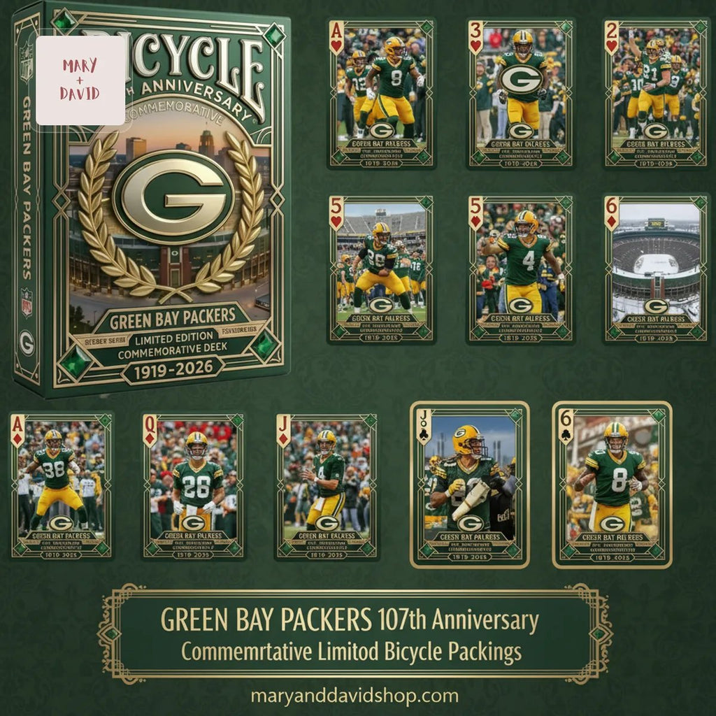 Green Bay Packers 107th Anniversary Commemorative Limited Edition Bicycle Playing Cards