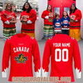 Hockey Canada Canadian Nature Maple Leaf Logo Hockey Jersey