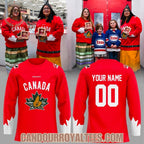 Hockey Canada Canadian Nature Maple Leaf Logo Hockey Jersey