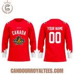 Hockey Canada Canadian Nature Maple Leaf Logo Hockey Jersey