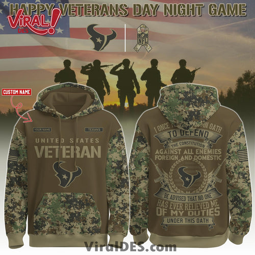 Houston Texans Salute to Service Limited Editions Hoodie