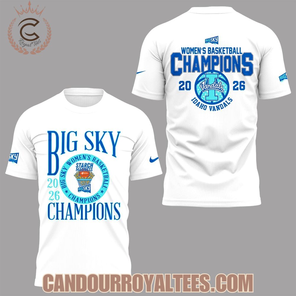 Idaho Vandals Big Sky WBB Champions 2026 T-Shirt