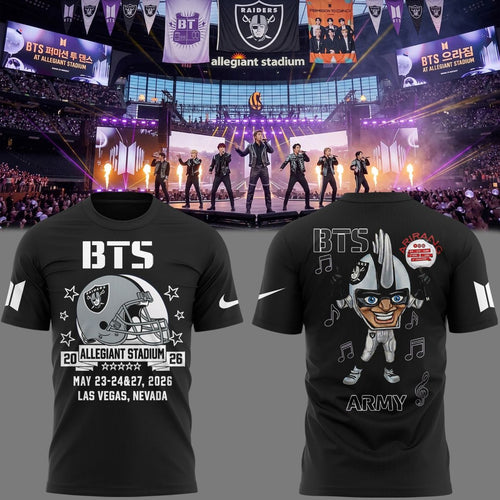 BTS x Las Vegas Raiders - World Tour Arirang 2026 T-Shirt
