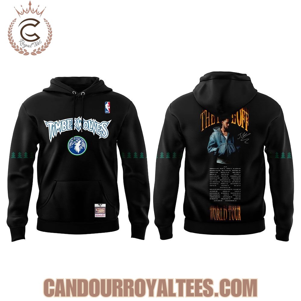 J. Cole The Fall-Off Tour 2026 in Target Center, Minnesota Timberwolves Hoodie