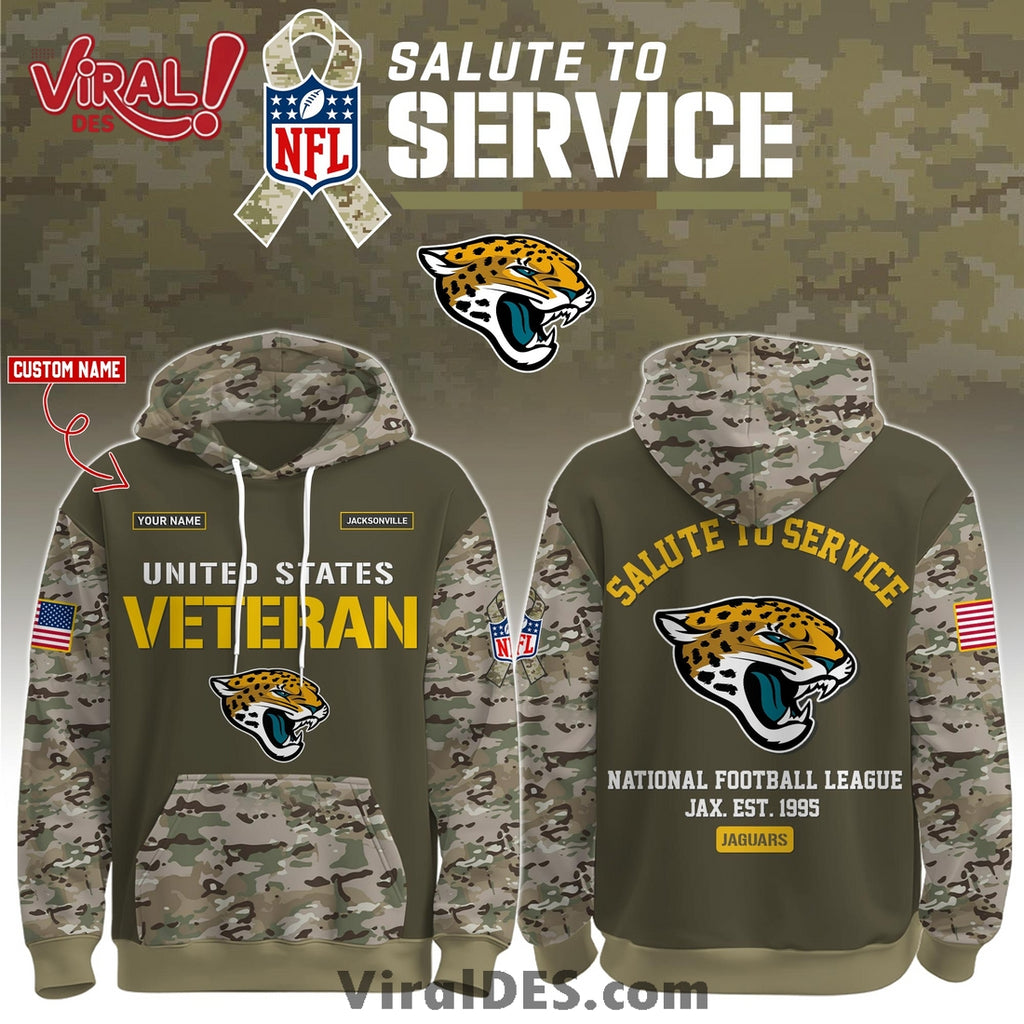 Jacksonville Jaguars 2025 Salute to Service Hoodie, Long Pants