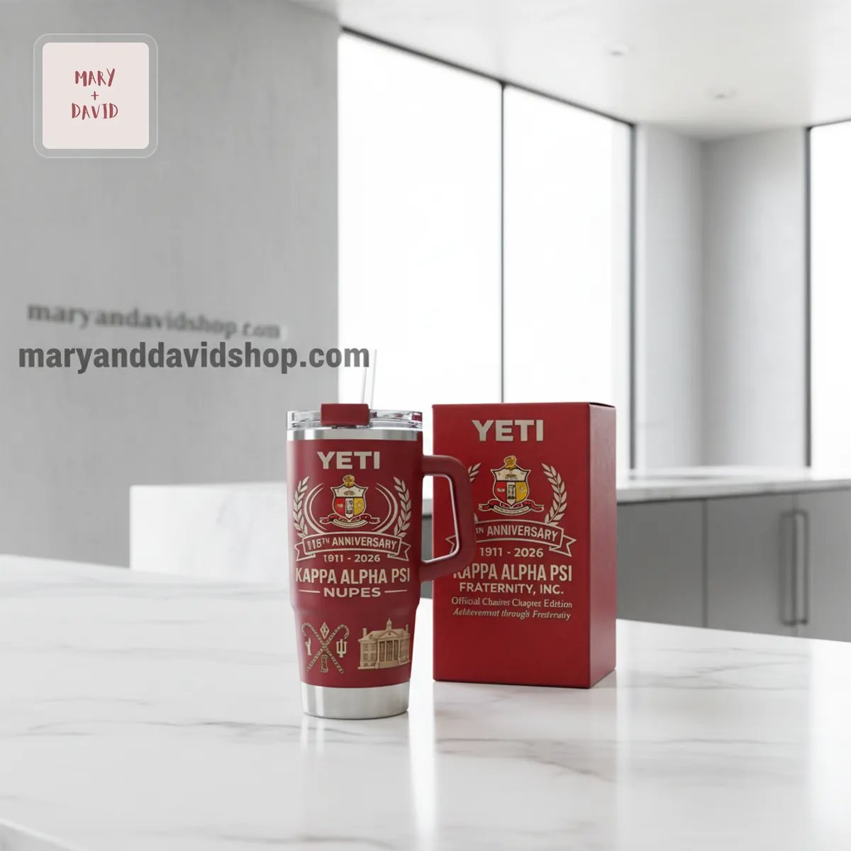 Kappa Alpha Psi NUPES 115th Anniversary 1911-2026 YETI Handled Tumbler