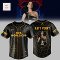 Katy Perry FIFA World Cup 2026 Black Gold Fan Baseball Jersey