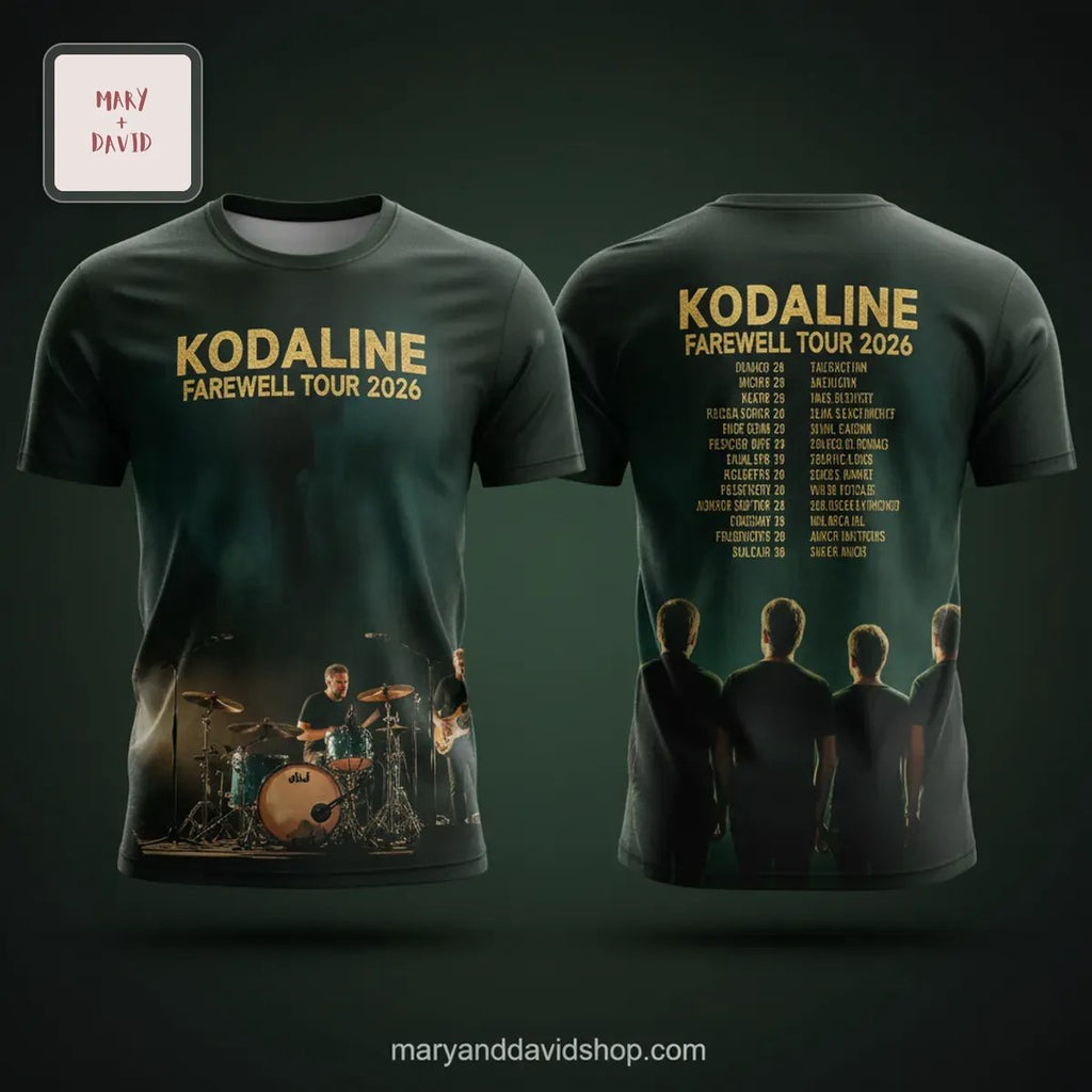 Kodaline Farewell Tour 2026 3D All-Over Print 3D T-Shirt