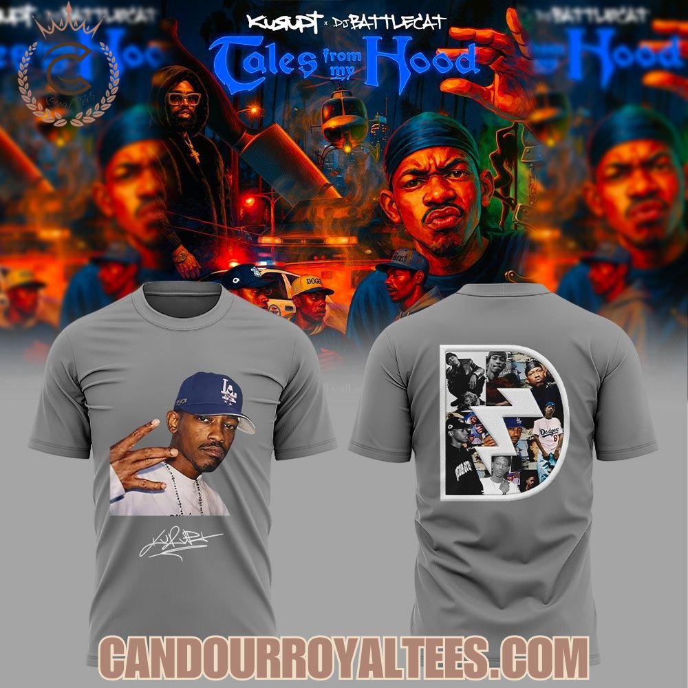 Kurupt x Dj Battlecat’s new album Tales From My Hood out now on all platforms! Shirt