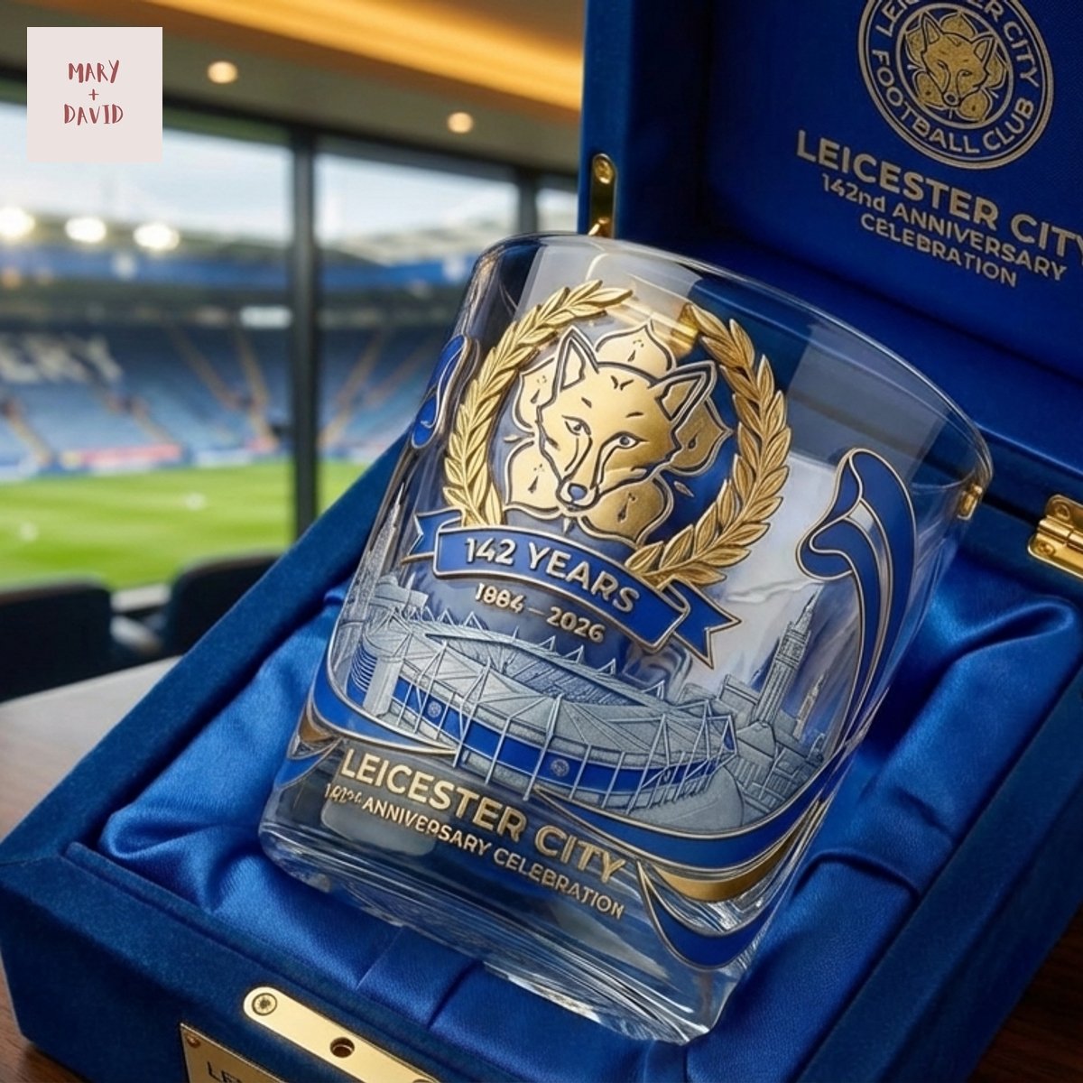 Leicester City Football Club Whiskey Glass