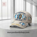 Lionel Messi 20th Anniversary 2006-2026 Distressed Number 10 Baseball Cap