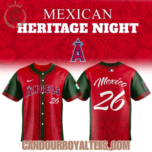 Los Angeles Angels Mexican Heritage Day 2026 Jersey