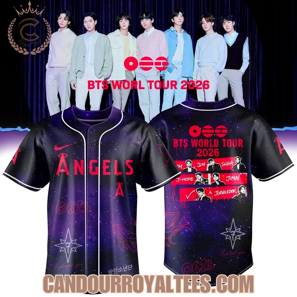 Los Angeles Angels x BTS World Tour 2026 Desert Edition Fan Jersey