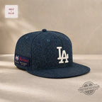 Los Angeles Dodgers Shetland Moon Woven Wool Flat Brim Baseball Cap
