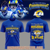 Los Angeles Rams NFC Wild Card South Champions 2025-2026 Blue Shirt, Hoodie