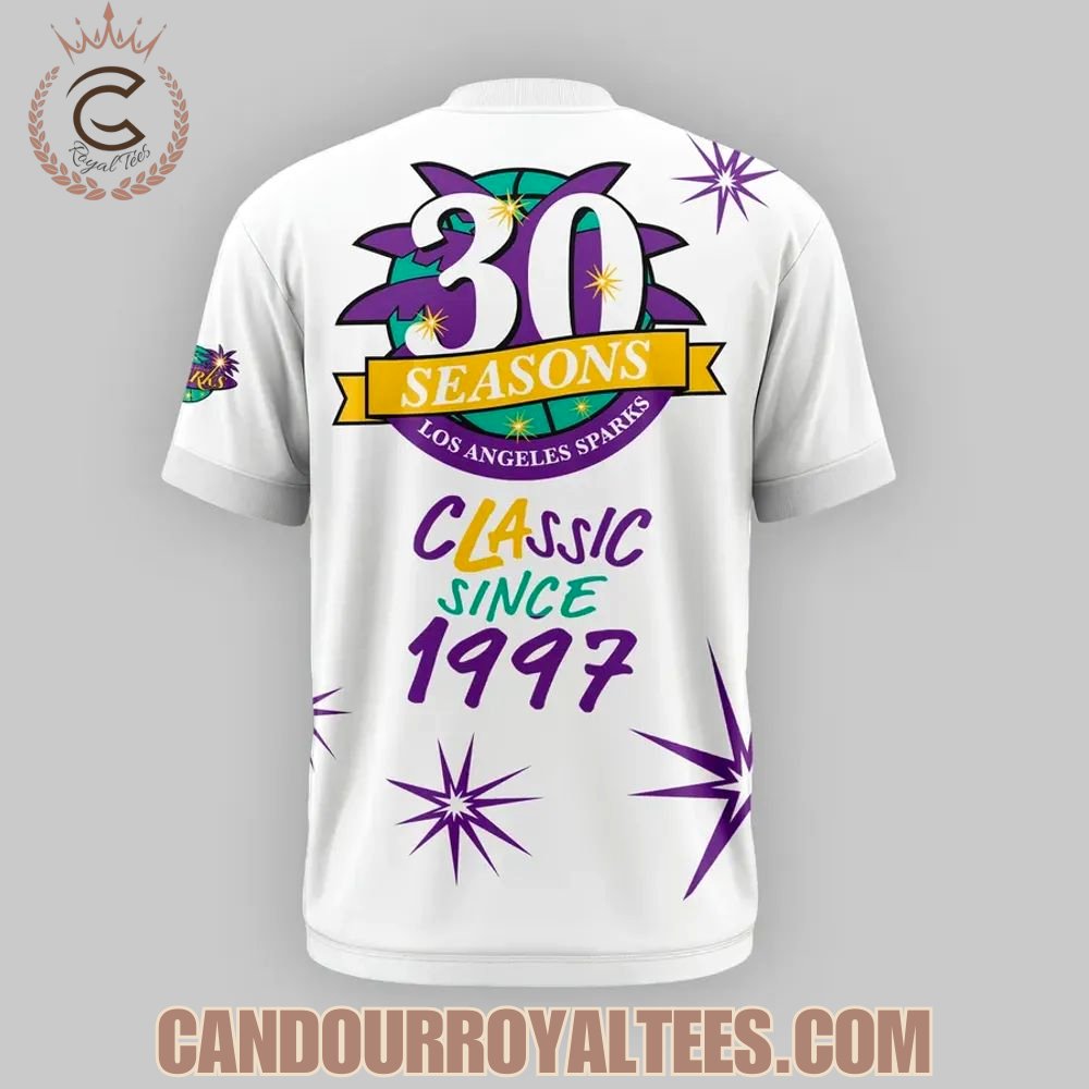 Los Angeles Sparks 30 Seasons Classic Since 1997 T-Shirt