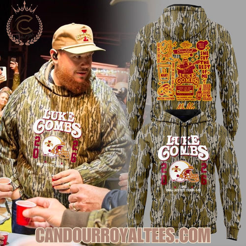 Luke Combs My Kinda Saturday Night Tour 2026 Ames, Iowa - Jack Trice Stadium Hoodie