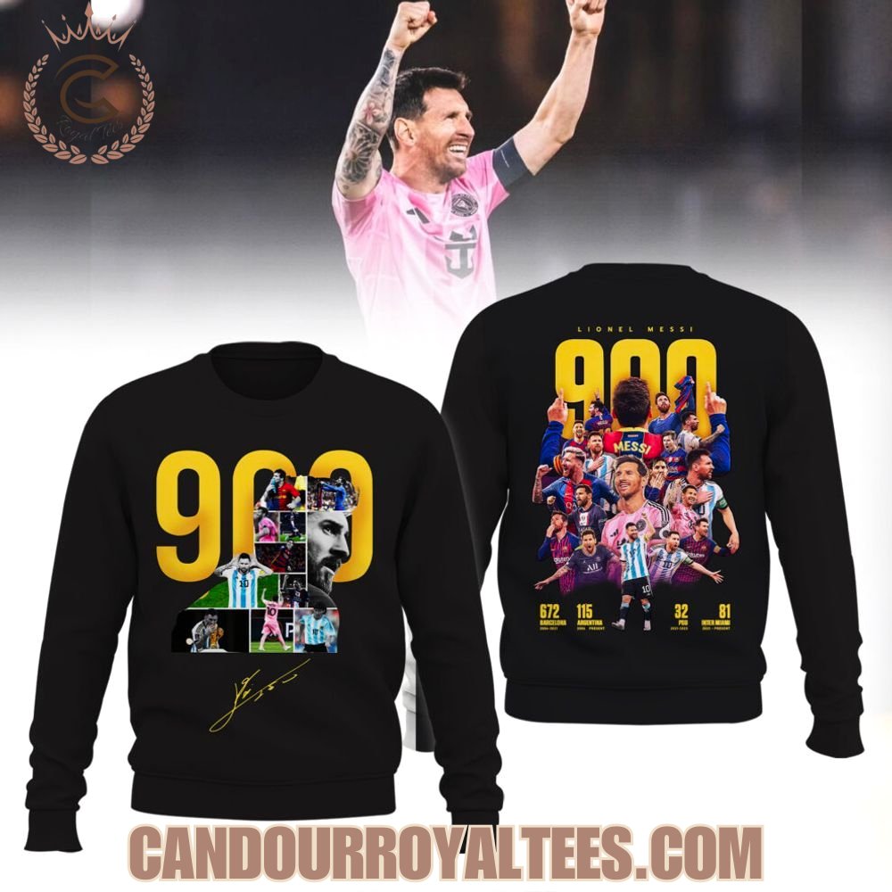 Messi 900 Goals T-Shirt, Hoodie