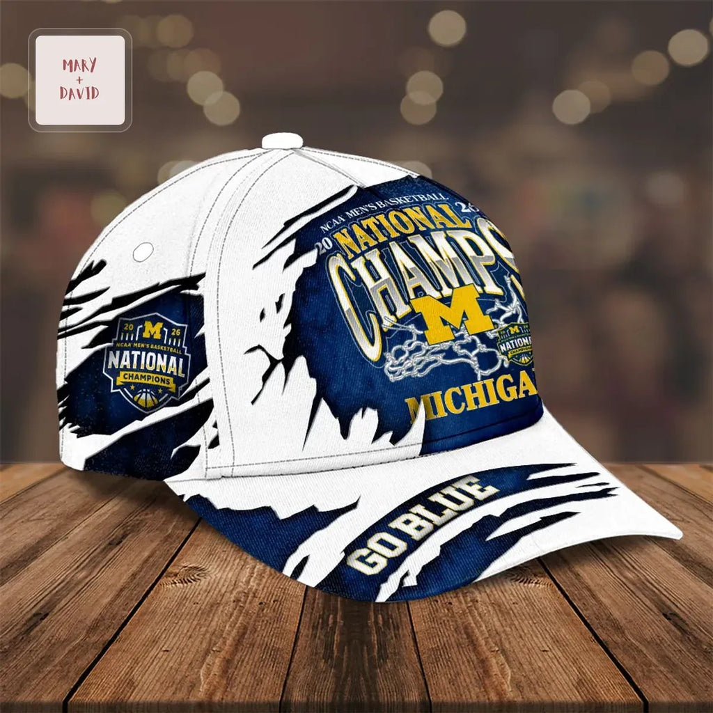 Michigan Wolverines 2026 NCAA Men’s Basketball National Champs Personalized Cap