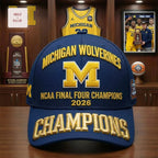 Michigan Wolverines NCAA Final Four Champions 2026 3D Embroidered Cap