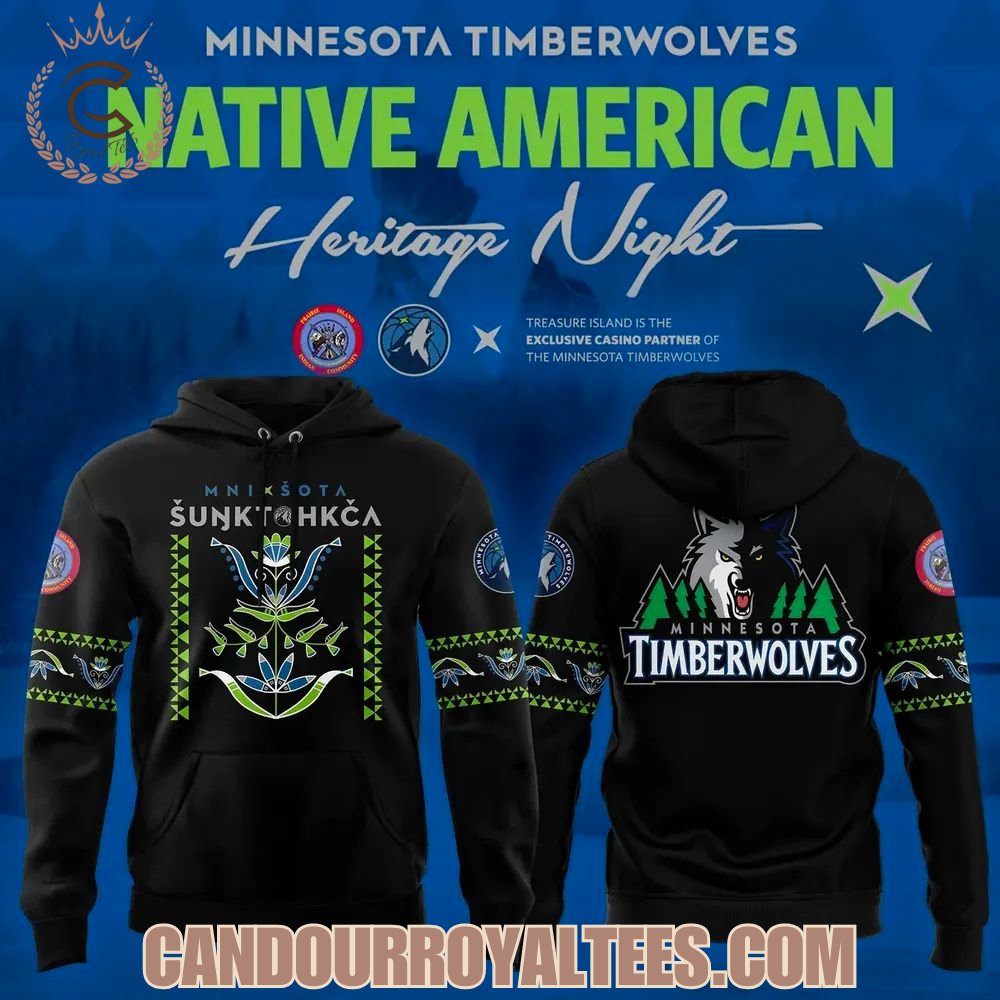 Minnesota Timberwolves 2025 Native Anmerican Heritage Night Hoodie