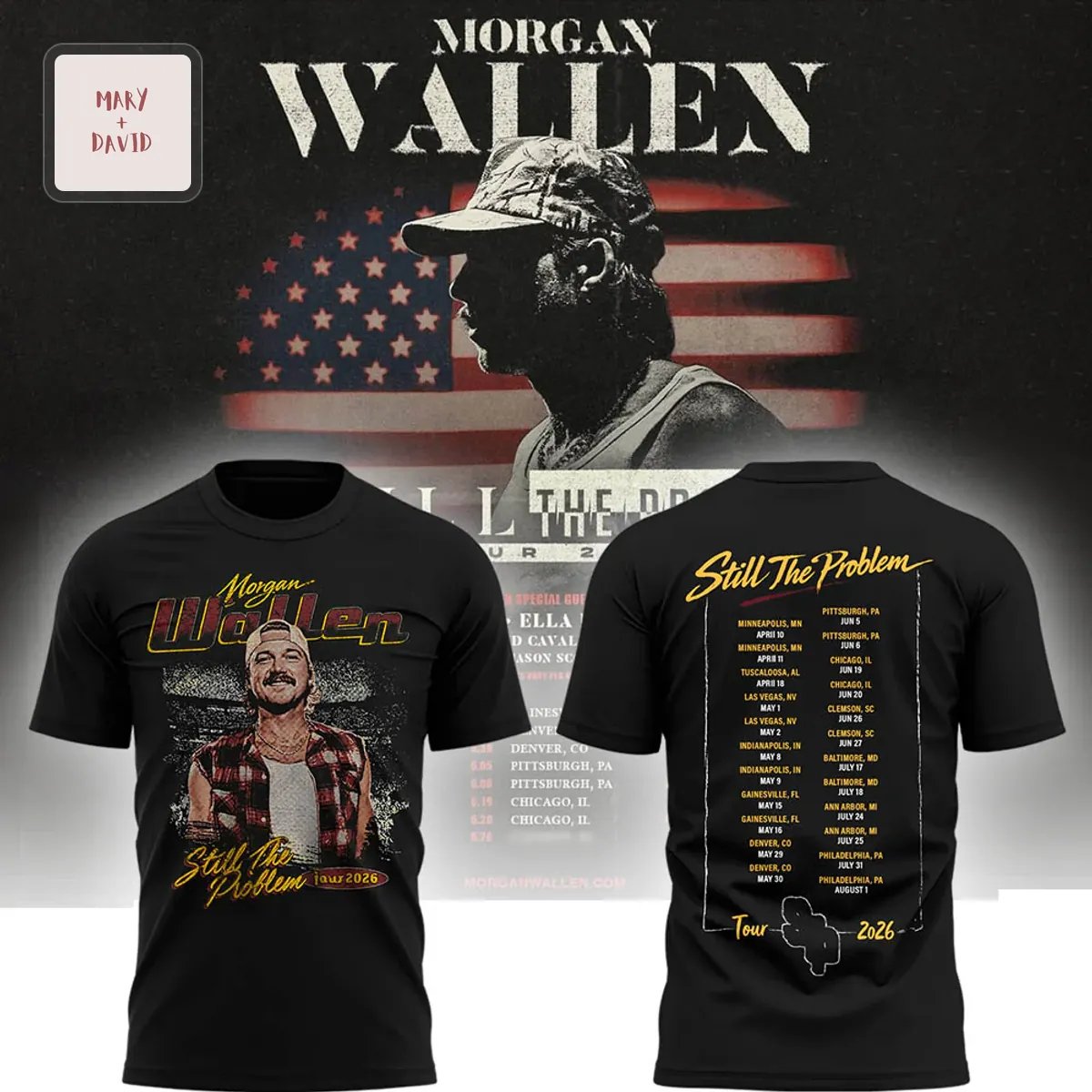 Morgan Wallen Still The Problem Tour 3D T-Shirt