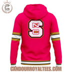 NC State Basketball All Pink Uniform Hoodie