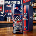 New England Patriots 2025 Afc Champions Commemorative Beer Glass