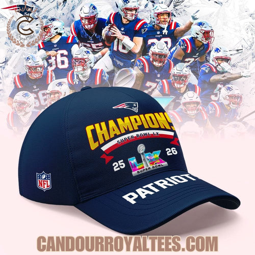 New England Patriots Super Bowl LX Champions 2026 Cap