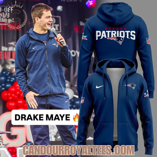 New England Patriots Super Bowl Zip Hoodie 2026