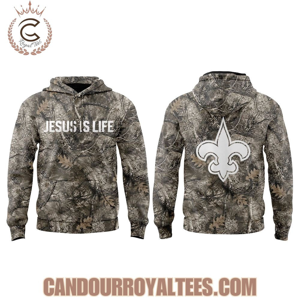 New Orleans Saints Treyton Welch Jesus is Life Hoodie