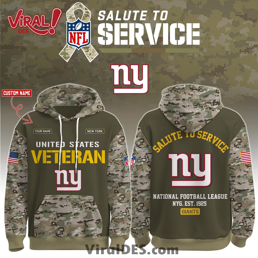 New York Giants 2025 Salute to Service Hoodie, Long Pants