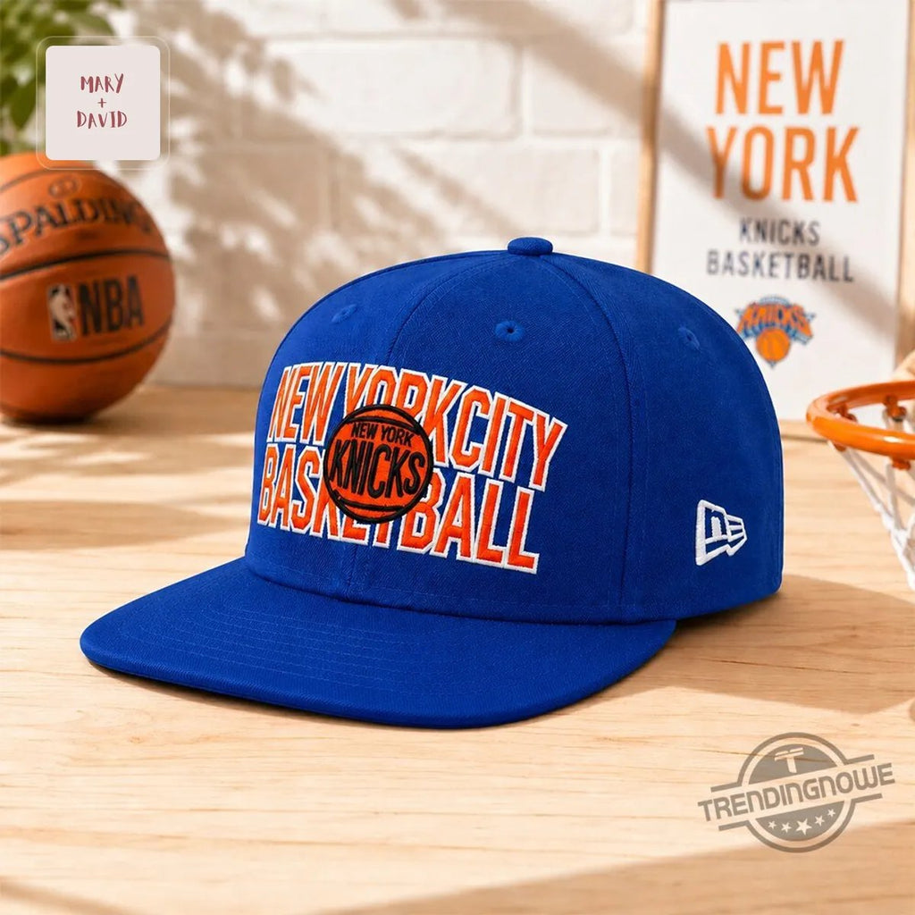 New York Knicks NBA Blue Embroidered Classic Basketball Snapback Cap