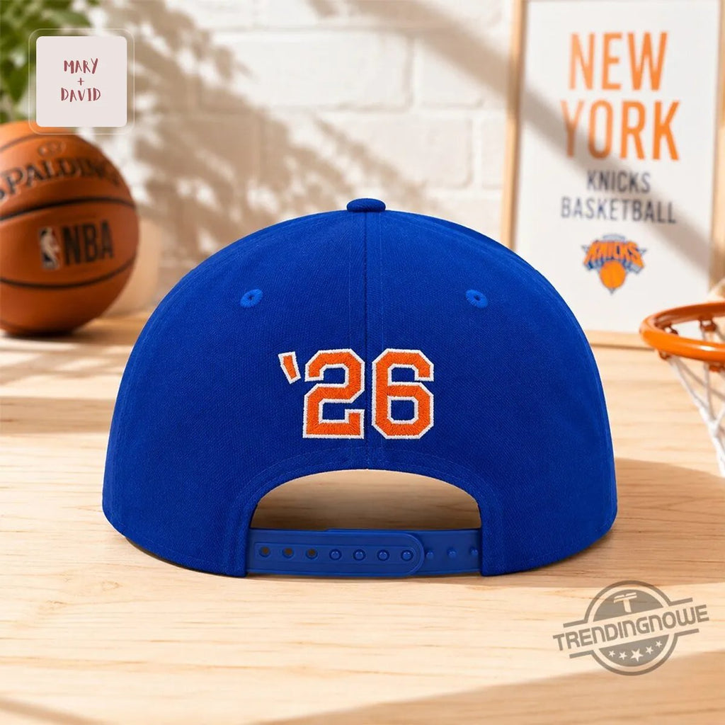 New York Knicks NBA Blue Embroidered Classic Basketball Snapback Cap