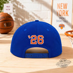 New York Knicks NBA Blue Embroidered Classic Basketball Snapback Cap