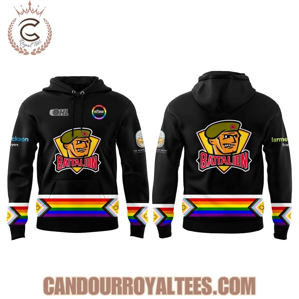 North Bay Battalion Inclusion Night With Our Brand New DEI Warm-Up Sweaters 2026 Hoodie