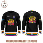 North Bay Battalion Inclusion Night With Our Brand New DEI Warm-Up Sweaters 2026 Hockey Jersey