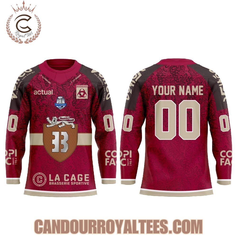 Notre Ville, Notre Blason, Notre Armure Boxers de Bordeaux Le maillot City Édition 25/26 Hockey Jersey
