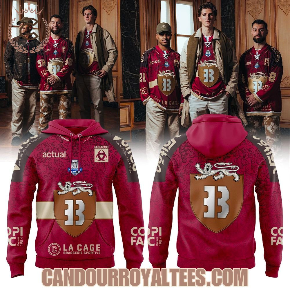 Notre Ville, Notre Blason, Notre Armure Boxers de Bordeaux Le maillot City Édition 25/26 Hoodie