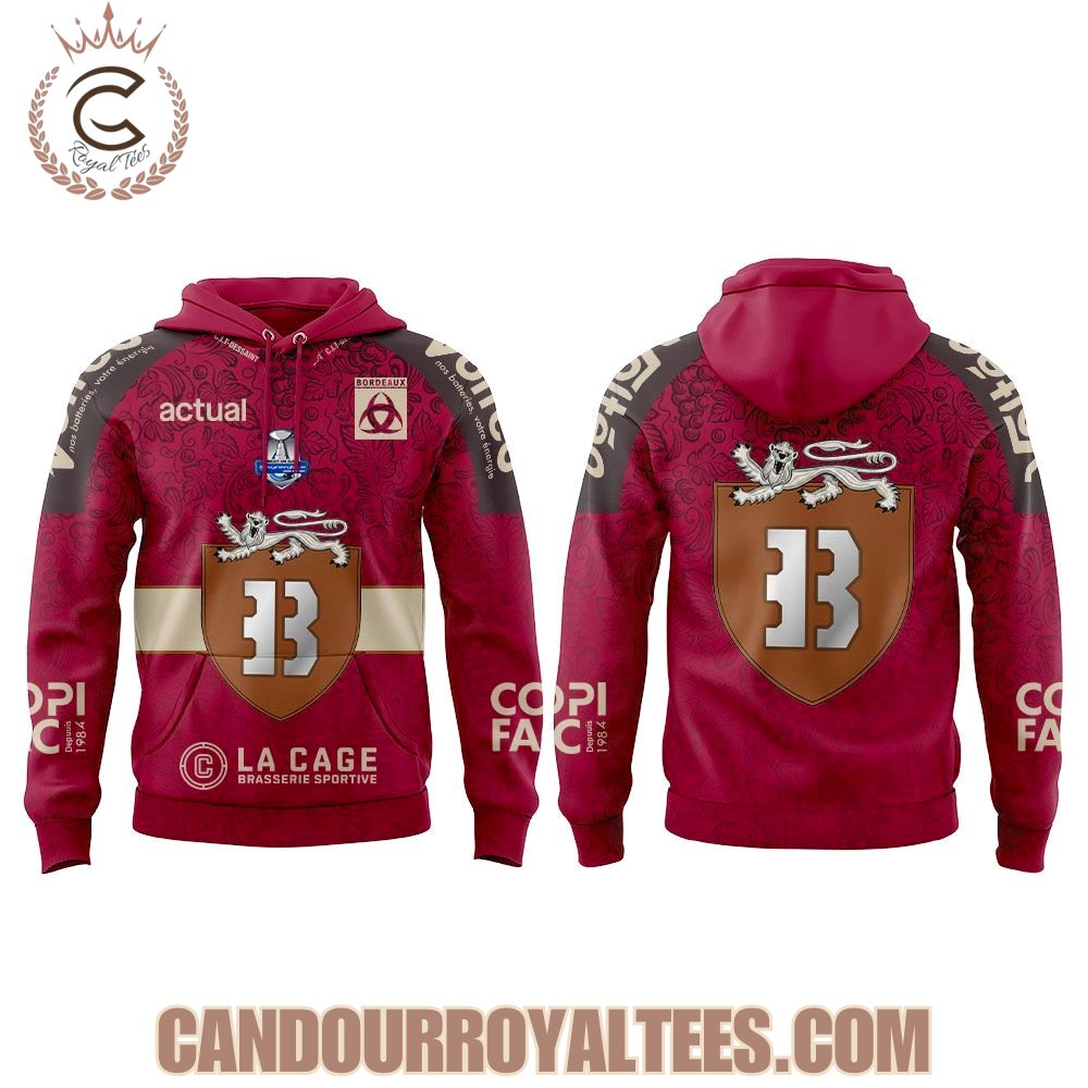 Notre Ville, Notre Blason, Notre Armure Boxers de Bordeaux Le maillot City Édition 25/26 Hoodie