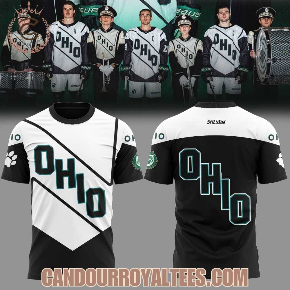 Ohio Bobcats Hockey X Marching 110 Hoodie