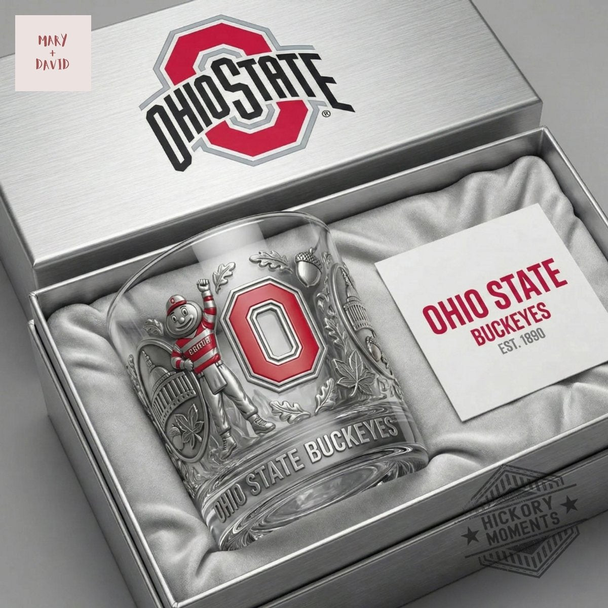 Ohio State Buckeyes Football Commemorative 2026 Whiskey Glass