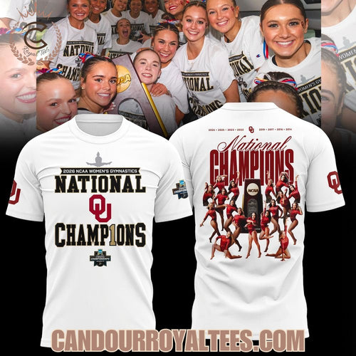 Oklahoma Sooners 2026 NCAA Women’s Gymnastics National Champions T-Shirt, Hoodie