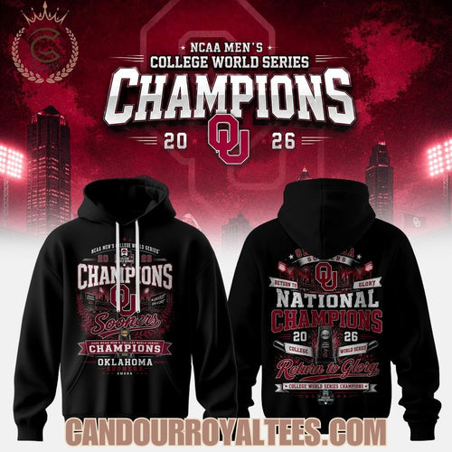 Oklahoma Sooners College World Series Champions 2026 Hoodie