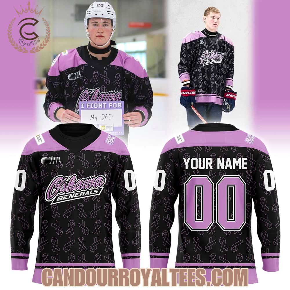 Oshawa Generals Fight Cancer 2026 Hockey Jersey