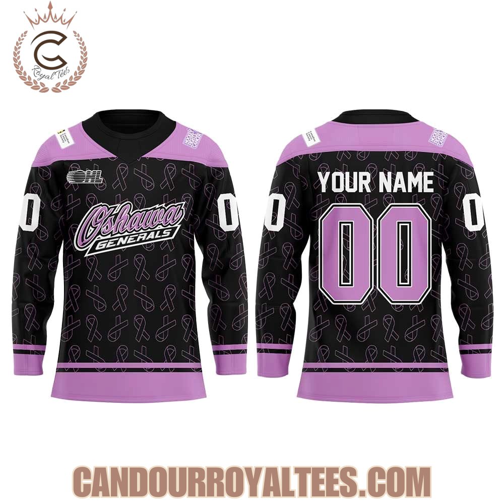 Oshawa Generals Fight Cancer 2026 Hockey Jersey