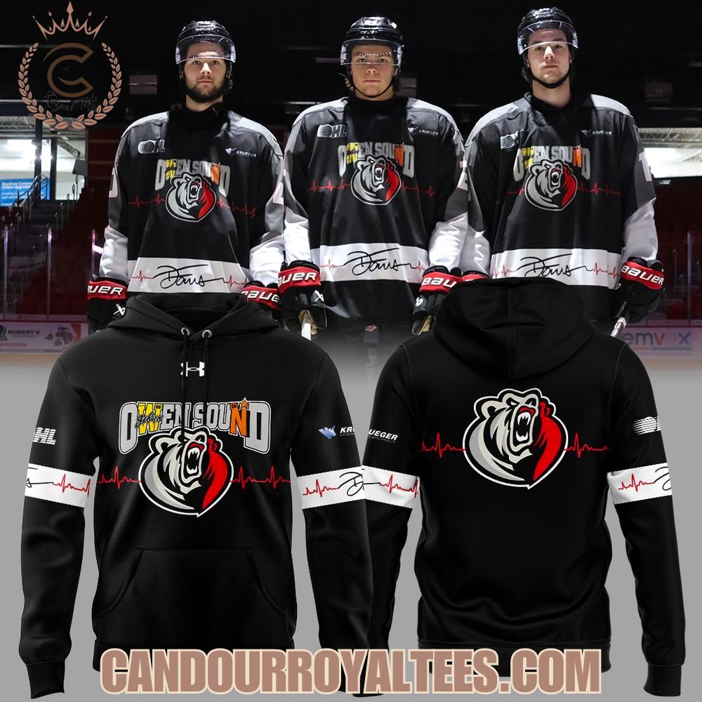 Owen Sound Attack Charity game Hoodie